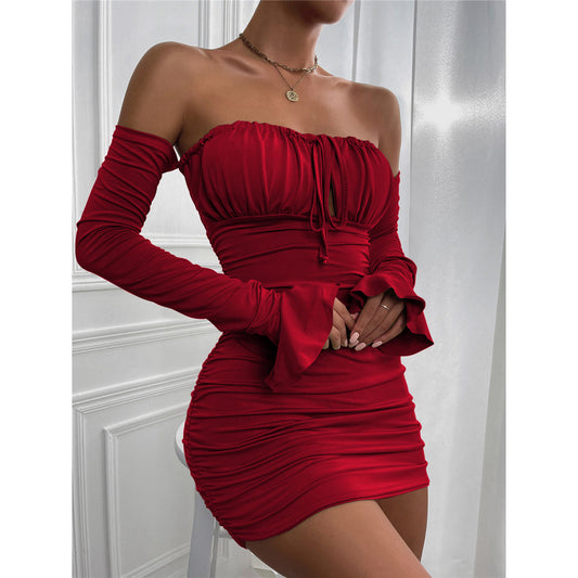 Julia Off Shoulder Long Sleeve Dress