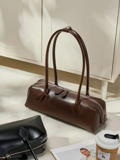 Genuine Leather Women’s Shoulder Clutch wristlet-250126