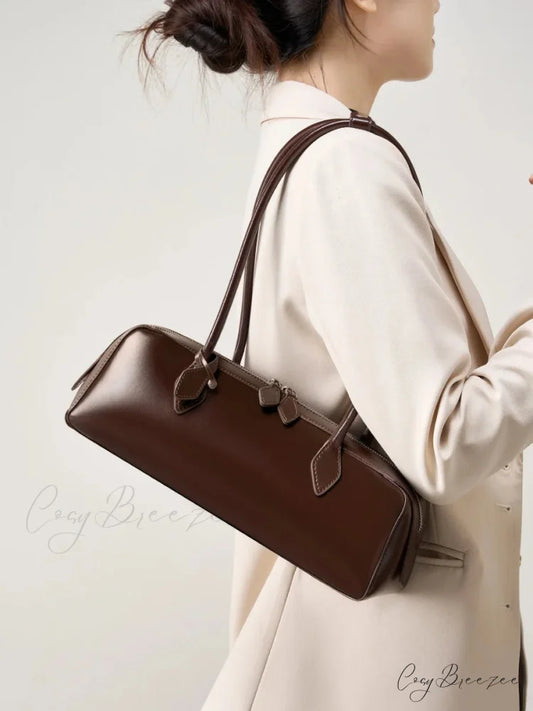 Genuine Leather Women’s Shoulder Clutch wristlet-250126