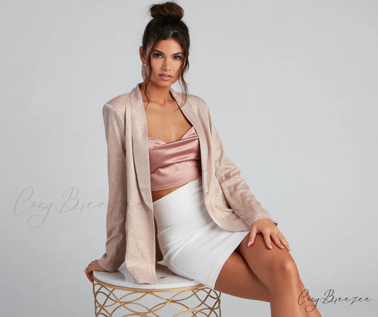 Glamour Glitter Blazer GOLD / S