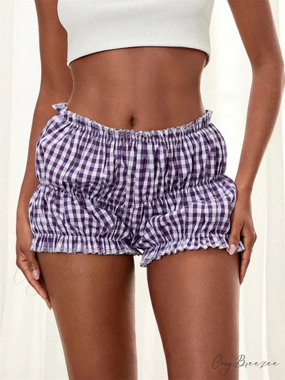 Glitter Beaded Festive Dance Short purple / S short-250223