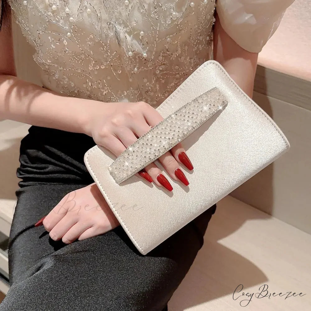 Glitter Diamond Evening Clutch wristlet-250126