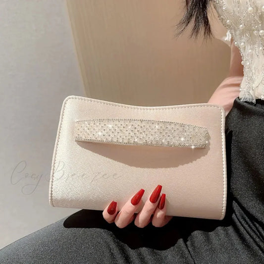 Glitter Diamond Evening Clutch wristlet-250126