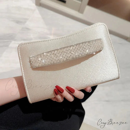 Glitter Diamond Evening Clutch wristlet-250126