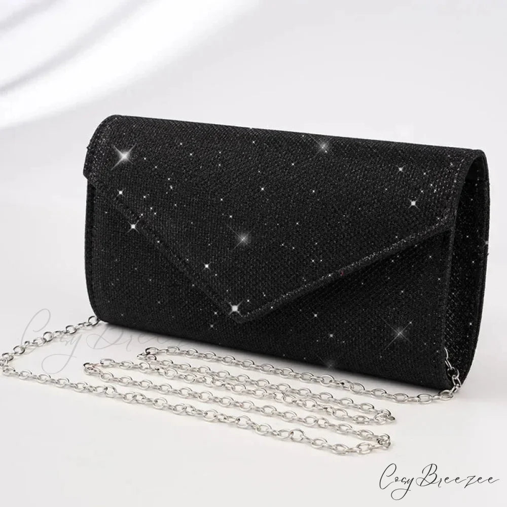 Glitter Envelope Evening Clutch Women’s Day Wedding Party Crossbody Bag clutchbag-250126