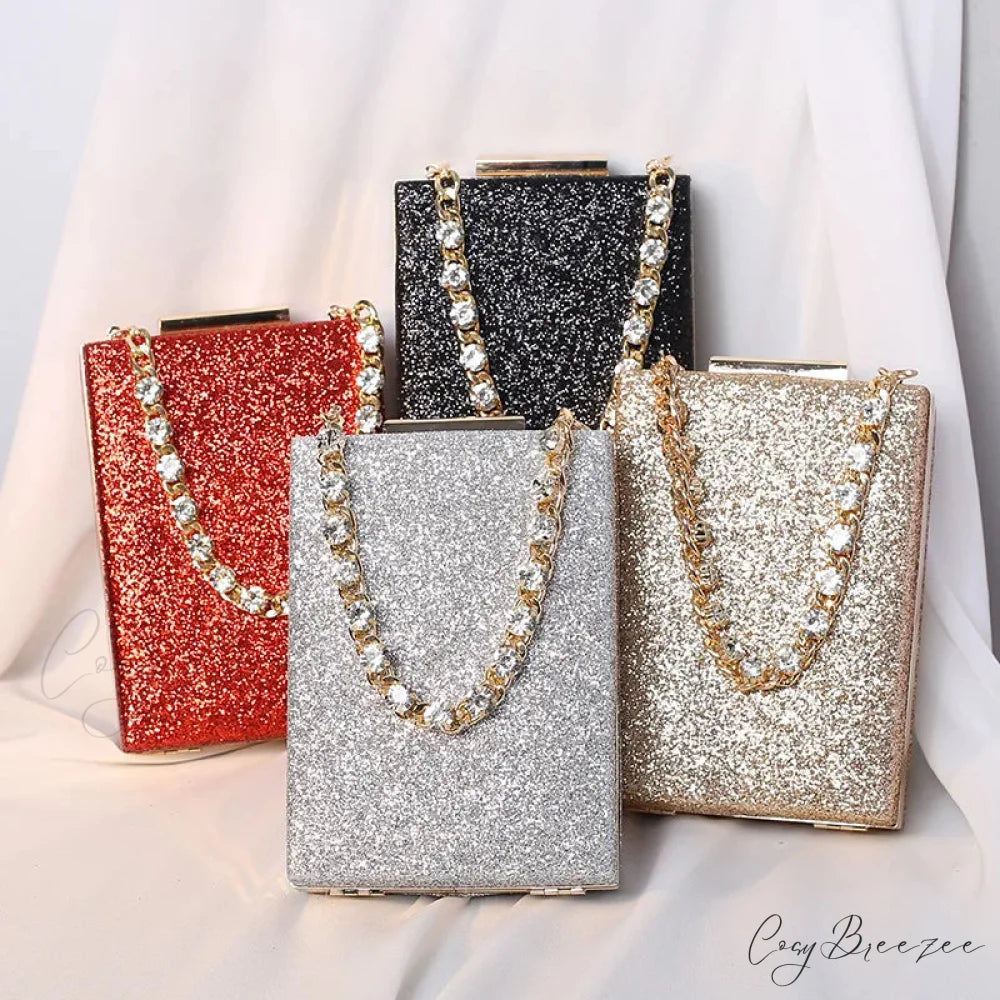 Glitter Evening Clutch Wallet wristlet-250126