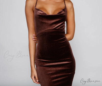 Glitter Nights Stylish Strappy Back Dress