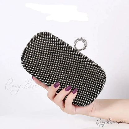 Gold Diamond Dinner Clutch wristlet-250126