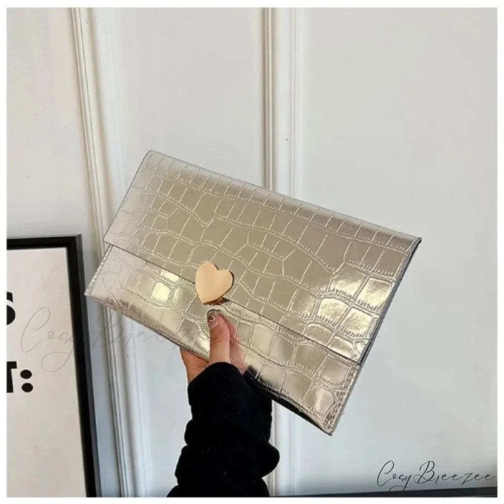 Golden Evening Banquet Clutch Wristlet wristlet-250126