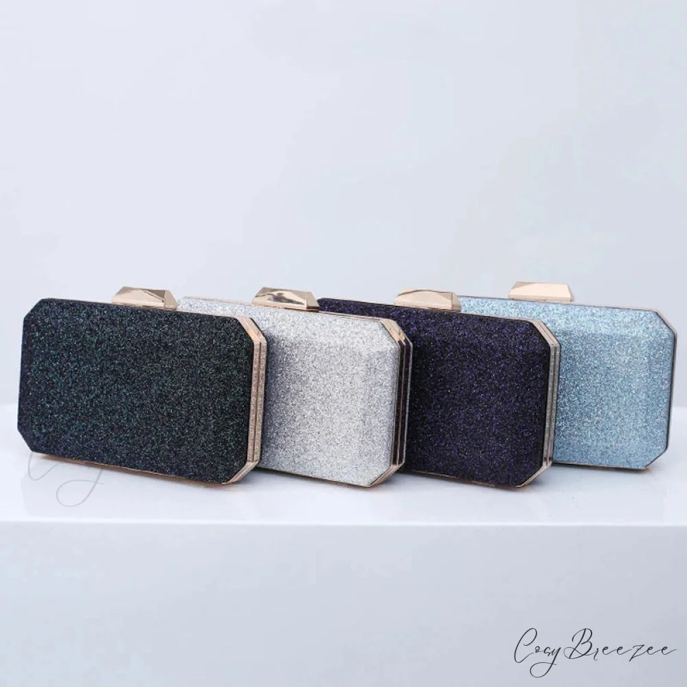 Golden Yellow Luxury PU Clutch wristlet-250126