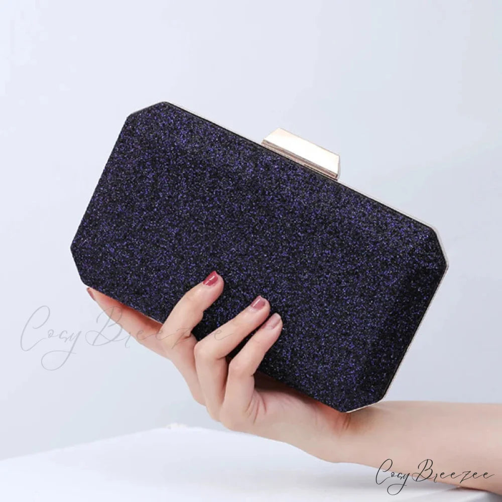 Golden Yellow Luxury PU Clutch wristlet-250126