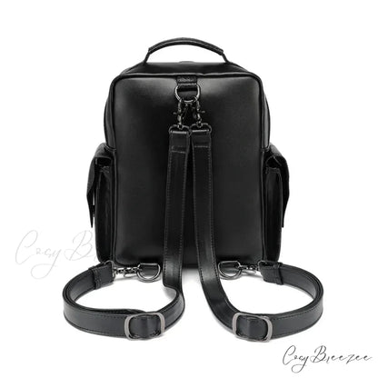 Goth Style Large Capacity Skull Multi-function Unisex Waterproof Backpack Bag Black
