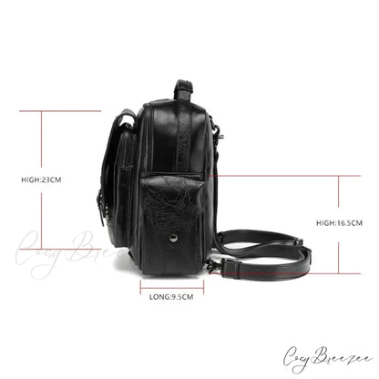 Goth Style Large Capacity Skull Multi-function Unisex Waterproof Backpack Bag Black