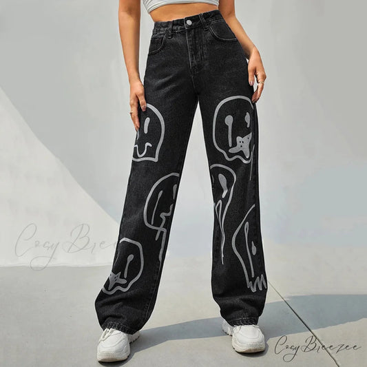 Gothic Ghost Cartoon Halloween Pants