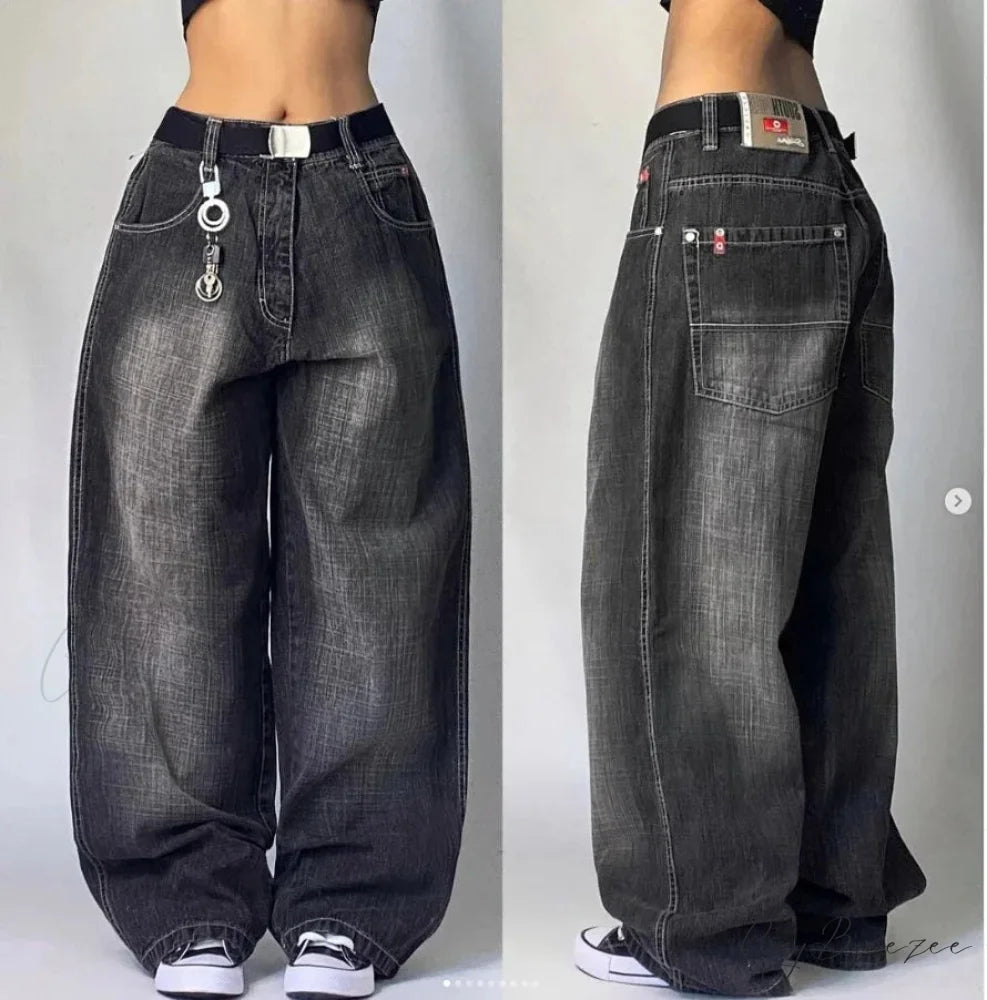 Gothic Retro Embroidery Halloween Pants