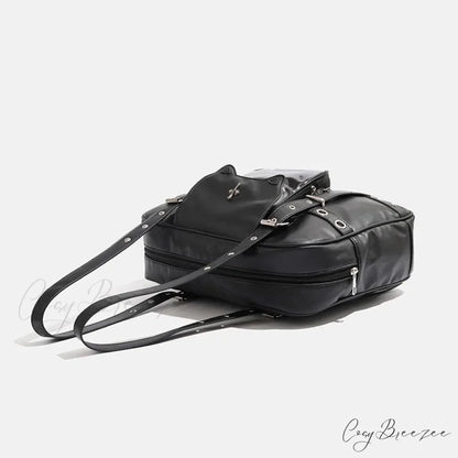 Gothic Sweet Lolita Large Capacity Y2K Bag Black / 35cmX27.5CMX9.5cm