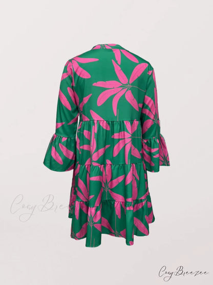 Gown for Design Bell Flowered Arm Women