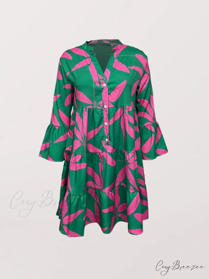 Gown for Design Bell Flowered Arm Women