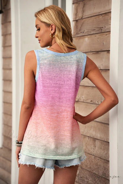Gradient Tank Pocket with Design