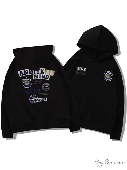 Graphic Printed Vintage Hoodie Black / M(40-50KG) hoodies-241228