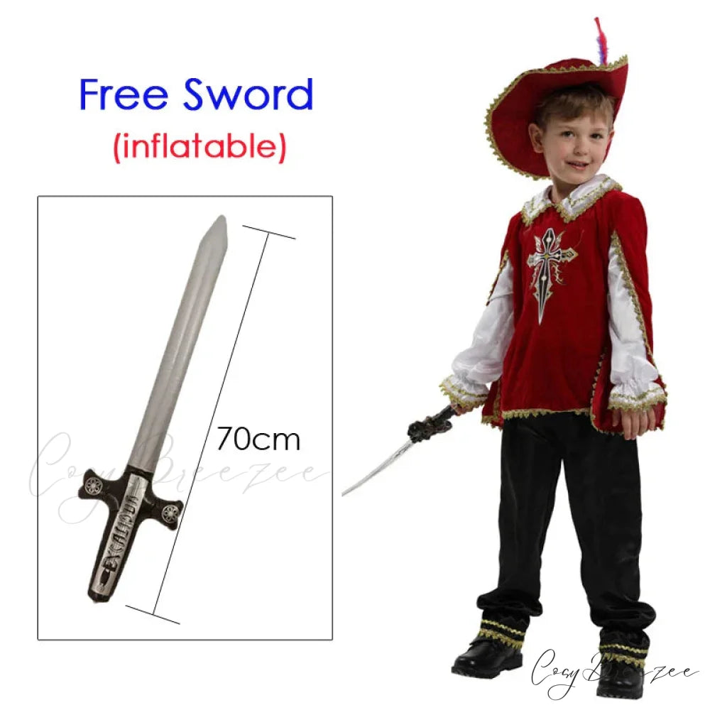 Greek Warrior Gladiator Knight Kid Costumes B-0200 / M(height 110-120cm)