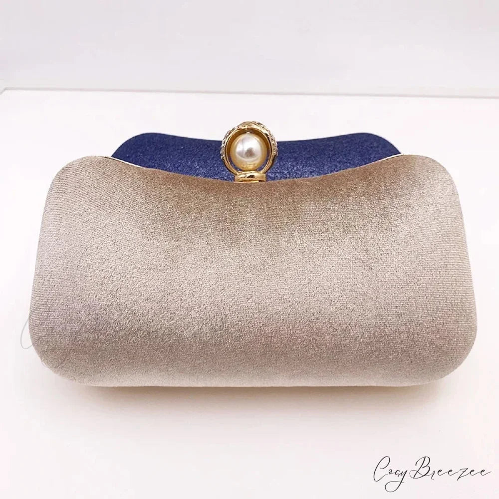 Green Vintage Wedding Evening Clutch Bag Apricot / 20x5x11cm clutchbag-250126