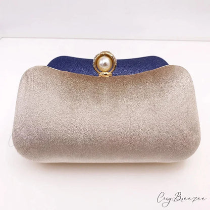 Green Vintage Wedding Evening Clutch Bag Apricot / 20x5x11cm clutchbag-250126