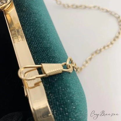 Green Vintage Wedding Evening Clutch Bag clutchbag-250126