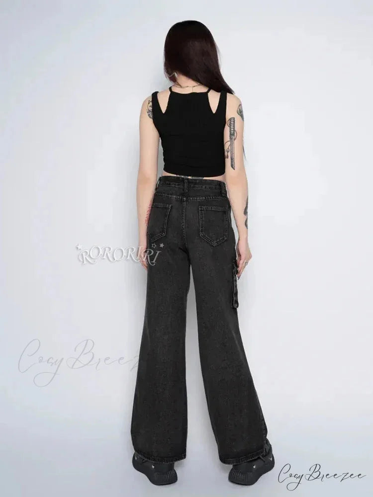Grunge Ripped Hole Halloween Pants