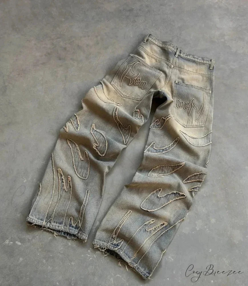 Grunge Y2K Retro Casual Halloween Pants 2 / S