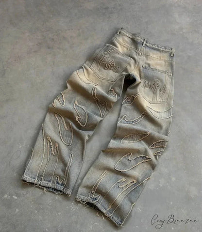 Grunge Y2K Retro Casual Halloween Pants 2 / S