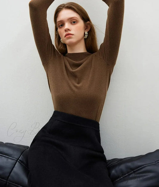 Half Turtleneck Soft Gentle Comfortable Sweater swraters-241228