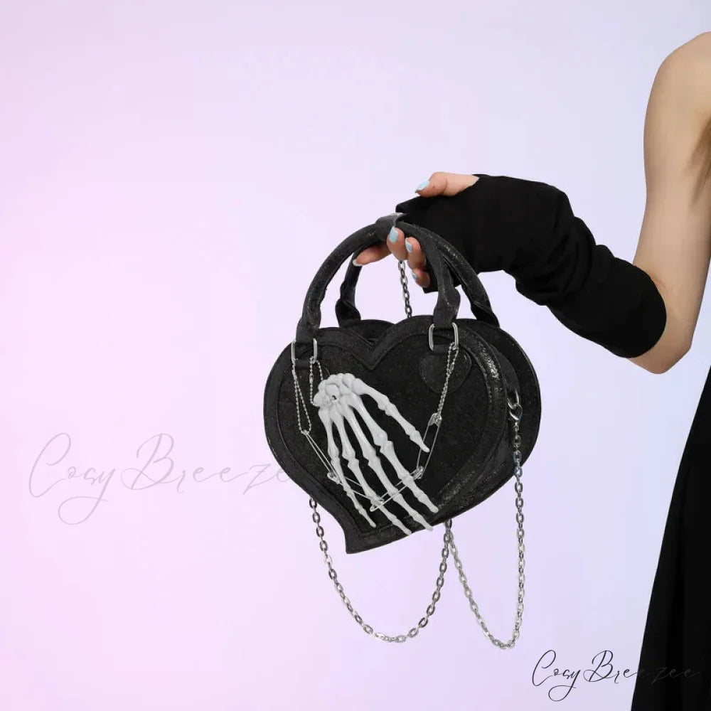 Halloween Gothic Evil Hand Spooky Trick or Treat Party Evening Sling Bag