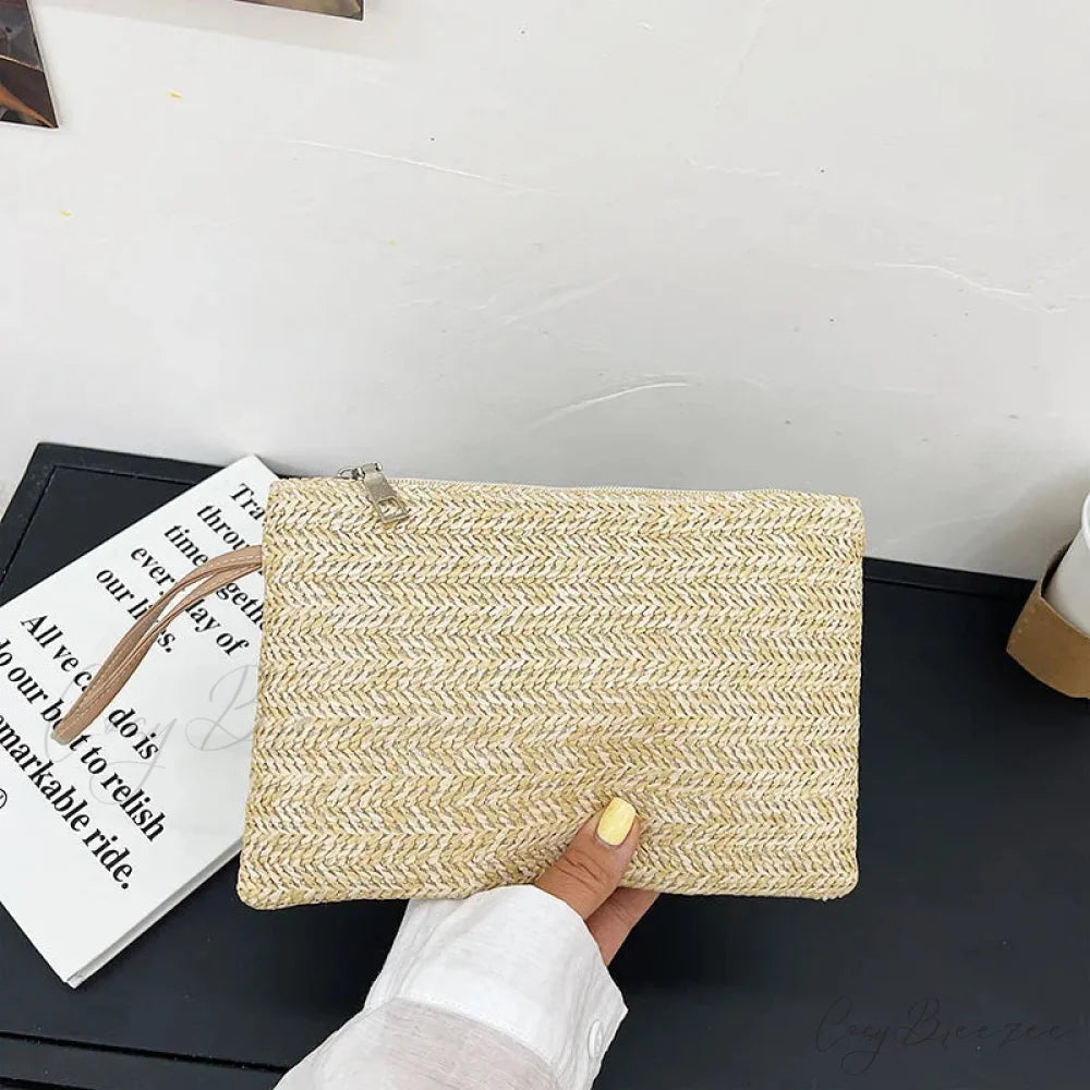 Handmade Backpack Phone Coin Clutch Khaki wristlet-250126
