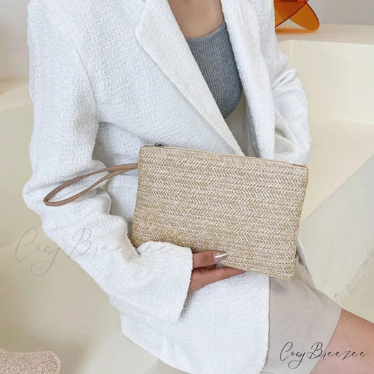 Handmade Backpack Phone Coin Clutch Khaki wristlet-250126