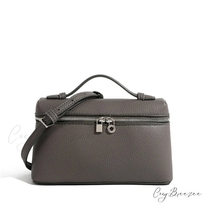 Handwoven Straw Beach Crossbody Handbag Dark grey handbag-250126