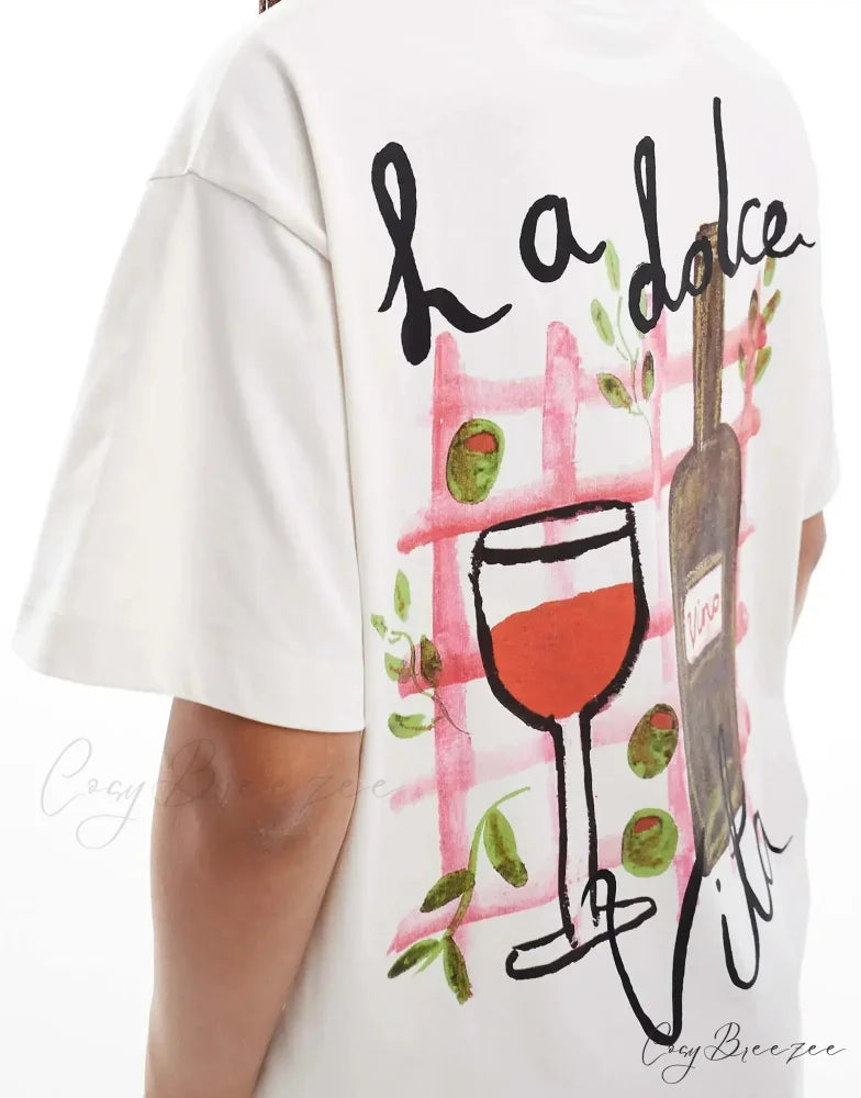 Harajuku Classic Gothic Graphic T-Shirt white1 / S t-shirt-250223