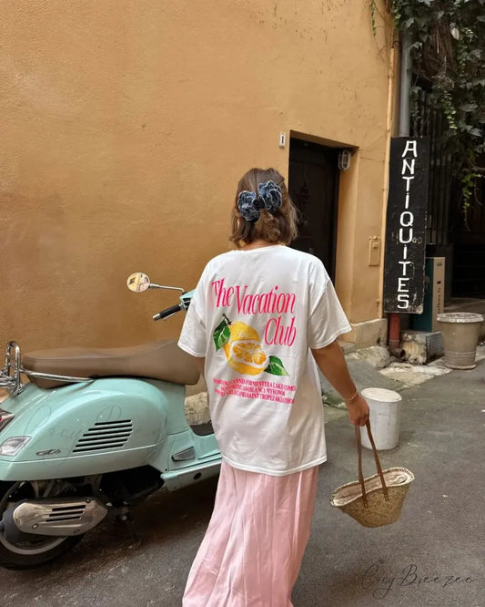 Harajuku Cute Lemon Graphic T-shirt t-shirt-250223