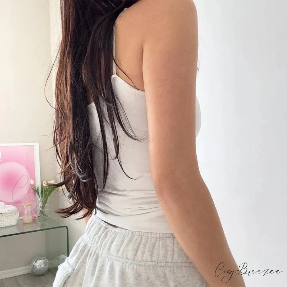 Harajuku Graphic Print Mesh Sheer Backless Aesthetic Spaghetti Strap Crop Top croptop-250126