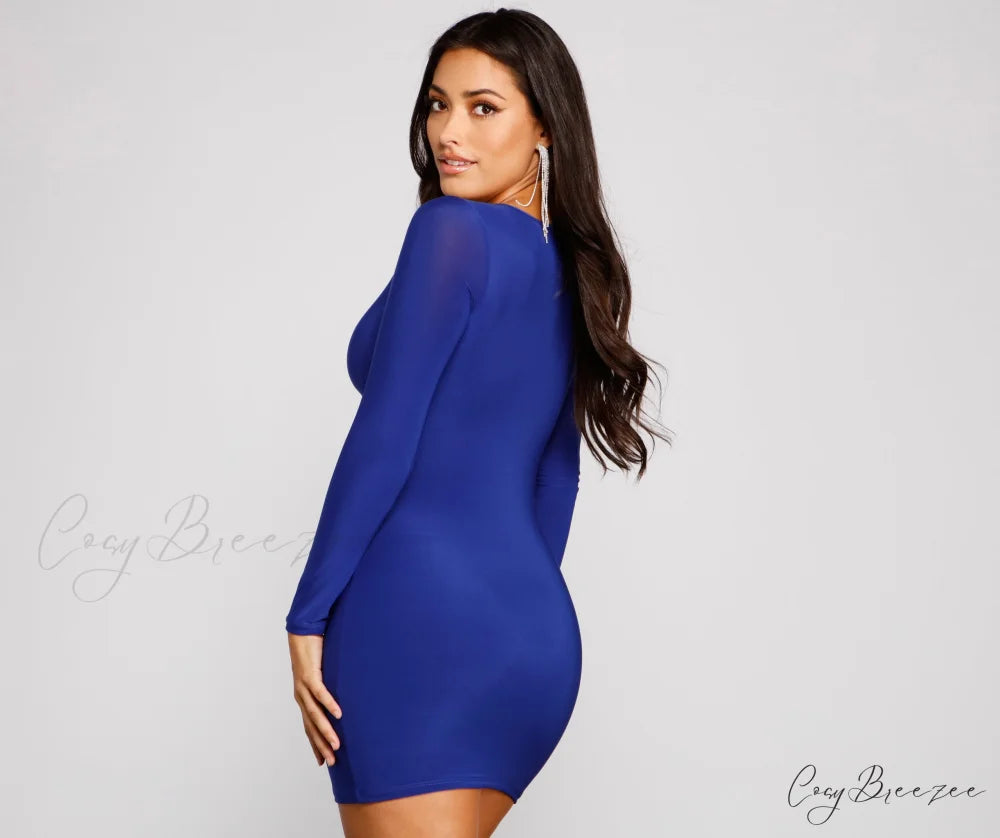 Head Turner Stylish Cutout Mini Dress