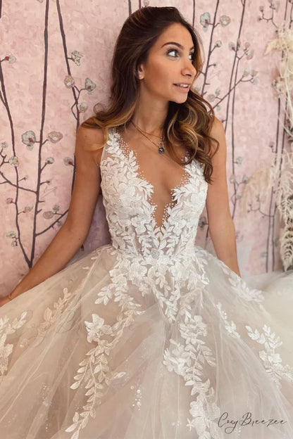 Heavenly Love A-Line Trendy Backless Wedding Dress