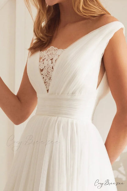 Heidi Ivory Tulle Trendy A-line Wedding Dress