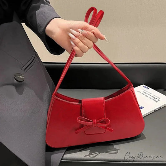 High-Grade Retro PU Leather Underarm Bag shoulder-250126