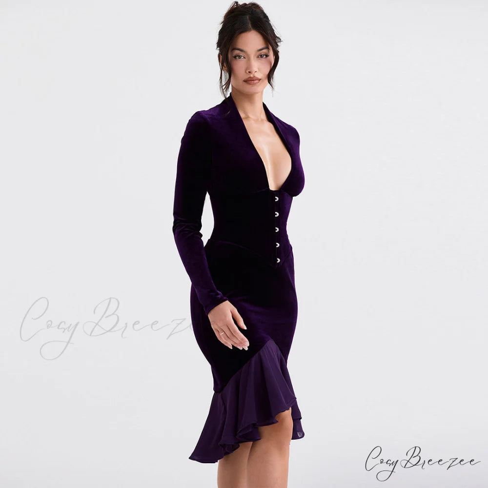 High Low Graceful Hem Tulle Skirt M / Purple