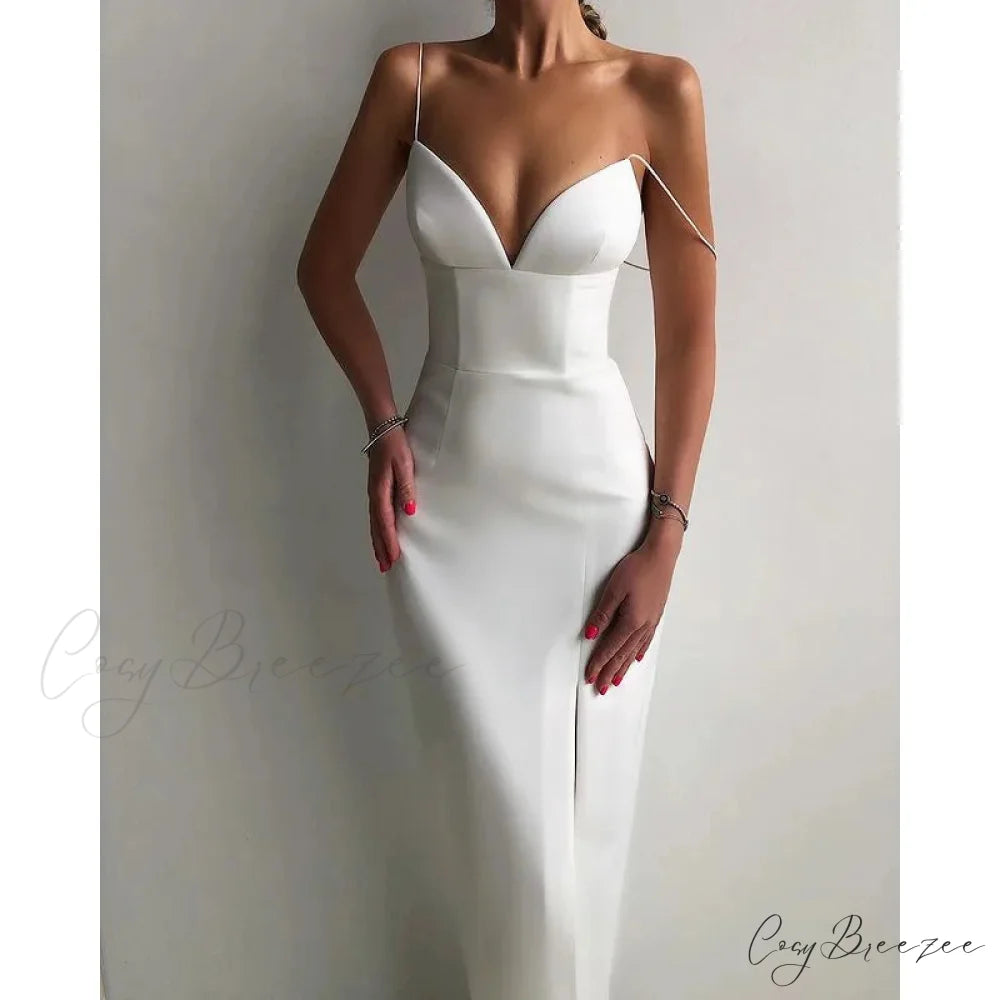 High Slit Bodycon Maxi Dress