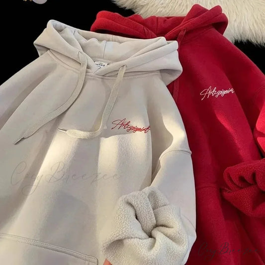 High Street Letter Print Oversized Hoodie hoodies-241228