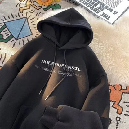 High Street Letter Printed Hoodie hoodies-241228