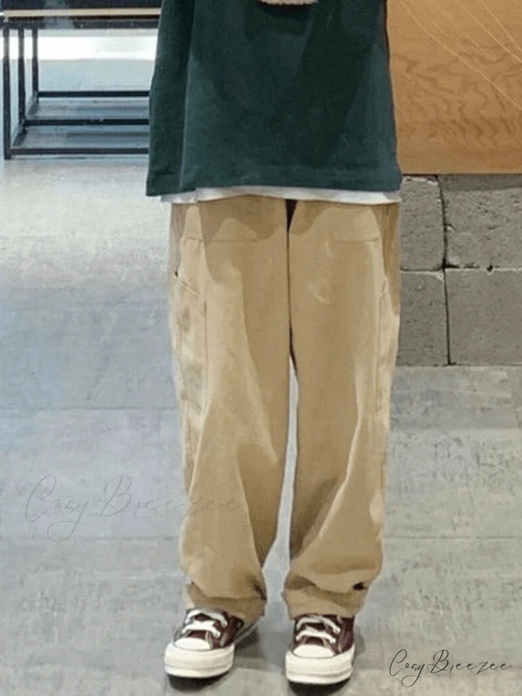 High Waist Graceful Pocket Cargo Pants
