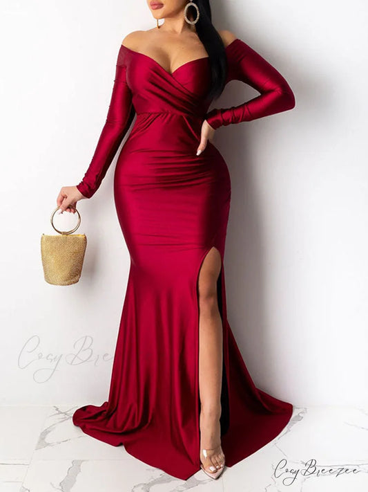 High Waist Graceful Tassel Jeans Red / M