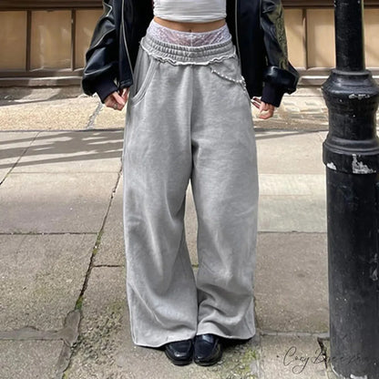 High Waisted Flowy Palazzo Pants pants-241228
